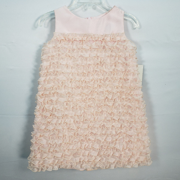 US ANGELS SLEEVELESS RUFFLED ORGANZA DRESS - Picture 1 of 4